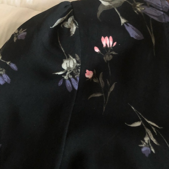 Dynamite Floral Peplum Blouse with Side Ribbon🎀 - Picture 7 of 12